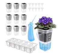 Self Watering Plant Pots - 10 Pieces Clear Hydroponic Box