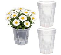 Self Watering Pots - Planting Pot with A Deep Water Reservoir, 5 Piece Orchid Planter with Drainage Hole, Self Watering Planters | For Outdoor Balcony Garden Patio Vegetable Tomato Strawberry Home