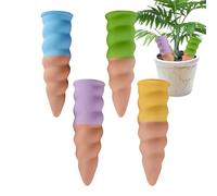 Self Watering Spikes, Set of 4 Watering Stakes, Slow Release Irrigation Inserts, Sturdy Plant Care Tools, 5.71x5.71x8.07 inches, Ideal for Indoor, Outdoor, Houseplants, Jardin, Flowers, Vegetables