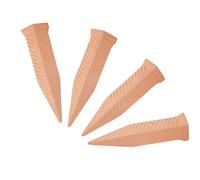 Self Watering Spikes, terracota Plant Waterer Set, Slow-Release Drip Irrigation System, Clay Spikes, 4-Pack for Houseplants Flower Beds Gardening Greenhouse Outdoor Indoor Use, 6,9 x 18,5 cm terracota