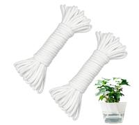 Self Watering Wick - 2-Piece Reusable Plant Rope | Cotton Capillary Watering System 1800cm Long, 300g Durable Rope for Home Office Grow Room Balcony Terrace Yard Greenhouse