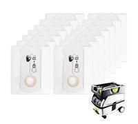 SELFCLEAN SC-FIS-CT MINI/MIDI-2/5 - Bolsas de filtro compatibles con Festool CT Mini/CT Midi/CT Midi I/CTC Mini/Midi/CT 15 (12 unidades, modelos a partir de 2019)