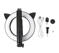 Selfie de Bluetooth inalámbrico con luz de Relleno en Forma de Oreja para Gato para Clases en línea