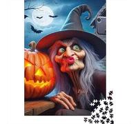 Selfie de Bruja Halloween Puzzle 1000 Piezas para Adultos, Reto Familiar, Antiestrés, Ejercita Memoria, Decoración Familiar 300pcs (40x28cm)