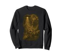 Selfie de gato con OVNI y Kraken Mythic Horror Alien Abduction Sudadera