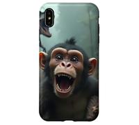 Selfie de Mono con Dinosaurio - Jurassic Mayhem Carcasa para iPhone XS MAX
