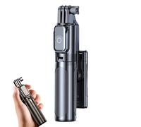 selfie de viaje, palos de selfie inalámbricos, 5.9 x 1.2 x 1.2 pulgadas, trípode estabilizador de mano, soporte para teléfono con control remoto de cable, ideal para deportes, caminar al aire