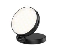 Selfie Light - Magnetic Lamp Portable Ring for Travel Convenience, Live Streaming Clarity with Adjustable Brightness, Led Lighting for Home, Offices, Video Recording and Vlogging, 2.36x2.36x0.75 Inche