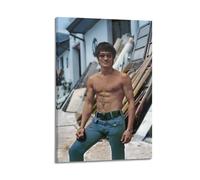Selfie of Martial Arts Master Mr. Bruce Lee Lienzo Arte Póster Y Arte de Pared Impresión Imagen Moderna Decoración para Habitación Familiar 24 x 36 Pulgadas (60 x 90 cm)