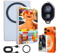 Selfie Pantalla para Teléfono, Monitor Magnético para Teléfono Compatible con IPhone & Android, Pantalla Magnetica Selfie para Vlog Selfie, LiveStream, Como Camara Vlog, Teleprompter para Movil
