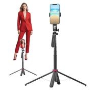 Selfie Portátil - con Mando Inalámbrico | Trípode Giratorio Antivibración Soporte Grabación para Streaming Vlogs Fotografía Video Deportes Senderismo Gimnasio Viajes