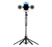 Selfie Stick Tripod - 71 Inch Four Leg Support Extendable Phone Holder, Travel Camera Stand for Recording Video Picture Vlogging Live Streaming, Photography Outdoor Indoor Use