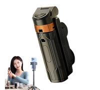 Selfie Stick Tripod, Rotating Phone Holder, Four Axis Wireless Remote, 4.33x2.36in Portable Lightweight Extendable Stand, Travel Friendly Selfie Stick for Smartphones