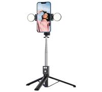 Selfie Stick Tripod, Wireless Remote Shutter, Extendable Phone Tripod, Group Selfie Tripod, Phone Tripod with Light, Portable Selfie Stick, Adjustable Tripod Stand, Tripod For Smartphones,