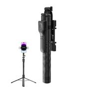 Selfie Stick Tripod with Remote, Adjustable Height Phone Stand, Handheld Stabilizer for Smooth Video, Cell Phone Tripod for Travel, Selfies, and Vlogging, 3.07x1.73x12.72 Inches