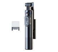 Selfie Stick Tripod with Remote, Phone Stick with Light, Extendable Phone Tripod, Aluminum Alloy Cell Phone Tripod, 360 Rotating Phone Mount, Tripod Stand for Selfie, Video Recording Tripod