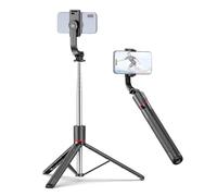 Selfie Stick Trípode 67.6 Pulgadas Extensibles de Teléfono Trípode Stand de Grupo de Transmisión en Vivo Fotos de Obturador Remoto (Black)