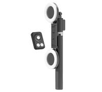 Selfie Stick Trípode con ligero, trípode de teléfono de altura portátil de 67 pulgadas con control remoto inalámbrico - Típode de viaje de viaje para grabar, video e imagen para viajes, vlogging, vide