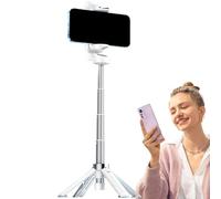 Selfie Tripod, Portable Selfie Phone Mount Stand, 360° Rotation Travel Smartphone Tripod, with Wireless Remote for Vlogging, Livestreaming, Compact and Adjustable