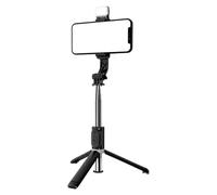 Selfie Tripod Stick - Soporte móvil para Selfie | de Mano ABS con función retráctil, Colores llenan la luz para grabación de Video, Viajes, vlogging, Escritorio, Maquillaje, Uso del gimnas