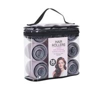 Selfs Grip - Juego de 36 rulos de pelo con bolsa de transporte para volúmenes largos, medianos, cortos, gruesos y finos