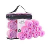 Selfs Grip - Juego de rulos de pelo de 36 piezas con bolsa de transporte para rizadores largos, medianos, cortos, gruesos, delgados, rizadores de agarre personal