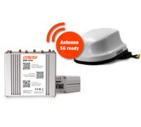 Selfsat 4g / lte & wlan internet router mwr 4550 set completo hasta 300 mbps incl. antena de tejado preparada para 4g / 5g blanco
