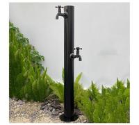SelfSupporting - Grifo de columna de agua para exteriores, columna de distribución de agua de jardín con 2 grifos, fuente de riego, salida de agua, grifo de jardín duradero para un fácil acceso