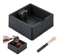 SelfTek Coffee Knock Box - Caja de silicona para café molido, antideslizante, silenciosa, multifuncional, con base de manipulación y cepillo de limpieza, accesorios para cafetera