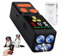 SelfTek Dispositivo Ultrasónico Antibladrido - Ruhemeister para Perros, Controlador de Ladridos con 4 Emisores y 45 Pies de Alcance, Dispositivo Antiladridos para Perros con Luz LED y Zumbador