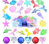 SelfTek Piedras Preciosas para Niños, 26 Piezas Gemas De Buceo Multicolor, Juguetes De Piscina para Natación y Búsqueda del Tesoro, Ideal para Fiestas, Playa y Entrenamiento De Natación