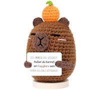 SelfTek Positive Capybara Peluche - Capybara Cosas Emocionales Apoyo Emocional, Amuleto de la Suerte Capybara Peluche Decoración de Mesa, Regalos Motivacionales Regalos divertidos para amigo, familia