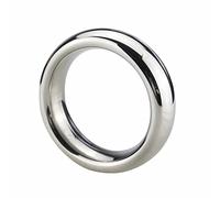 SeLgurFos Acero Inoxidable Cockring Anillos Pene Sexual Set Calidad Metal Pene Bondage Stretch Anillo Testículo Anillo Hombres Juguetes Sexuales (50mm,Silver)
