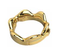 SeLgurFos Anillo ajustable para el pene Anillo de metal dorado para el glande cockring anillos testiculares para hombres joyería íntima castidad bondage juguetes sexuales para hombres (S)