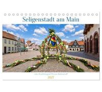 Seligenstadt am Main (Tischkalender 2027 DIN A5 quer), CALVENDO Monatskalender: Historische Fachwerkstadt mit der berühmten Einhard-Basilika und einem prachtvollen Klostergarten direkt am Fluss.