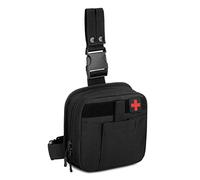 Selighting Bolsa de Pierna Tactica Hombre Bolso de Cintura Ejército Militar Riñonera de Gran Capacidad Cinturón Bolsa MOLLE Médico (Negro)