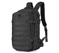 Selighting Mochila Militar Táctica 25L, Mochila de Ejército Repelente al Agua, Mochila Casual para la Escuela, Viajes, Senderismo, Camping y Trekking Negro
