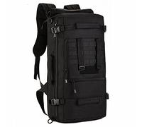 Selighting Mochila Táctica 40L 50L Impermeable, Bolsa Militar para Senderismo, Mochila de Asalto MOLLE 3 Vías para Trekking, Viajes, Camping y Deportes al Aire Libre Negro