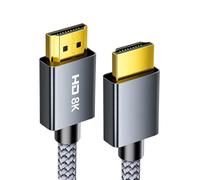 SELiLe 2.1 Cable de vídeo 8 K60 Hz listo para 12 bits de profundidad de color dinámico para juegos intensivos y cines 100-500 cm cable de vídeo dinámico