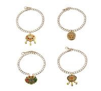 SELiLe 4 collares sueltos Fortunates Collar Long Lifes Lock Collar Collar de Perro para Fiestas