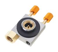 SELiLe Adaptador de tubo de gas para estufa de gas de gas propanos, tubo de recarga de gas de camping, distribuidor de propanes, válvulas adaptadoras