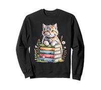 Selkirk Rex Bookworm Flowers Book Reading Books Sudadera
