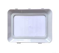 Sellado al vacío para bandeja de refrigerador para almacenamiento de alimentos, bandeja de plástico para mantener la frescura y organizar el espacio de manera eficiente para el uso diario (blanco)