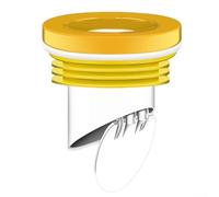 Sellado de brida de inodoro a prueba de fugas para anillo diseñado para una prevención eficaz de olores y una instalación fácil y práctica (amarillo)