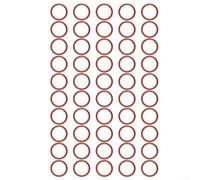 Sellado de silicona para anillo para máquinas de café Breville, repuesto de junta de café expreso rojo, compatible con sello redondo duradero resistente al calor