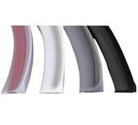 Sellado en el Borde de la Ducha de Silicona, Self-Adhesive Silicone Collapsible Threshold Water Dam Strip Multicolor Multiple Sizes(Black,10m/393 Inch)