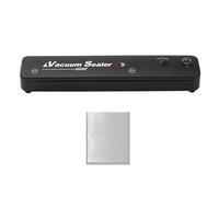 Sellador Al Vacío Manual - Reutilizable Impermeable Eléctrico | Máquina De Sellado Al Vacío Con 100 Bolsas,Para Conservación Refrigerador Congelador Carne Cruda Frutas De