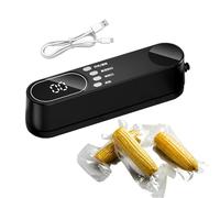 Sellador Al Vacío - Mini Sellador Portátil, Dispositivo ABS Inalámbrico, Bolsa De Almacenamiento De Alimentos, Colocación En Dormitorio | Uso de Cocina Del Hotel Hogar Para Negocios Alquiler Y