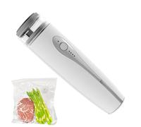 Sellador al vacío portátil, inalámbrico recargable, selladora al vacío de viaje para alimentos, para sobras, carnes, verduras, pescado, queso, despensa apartamento, viaje, picnic