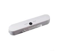 Sellador al vacío recargable, máquina automática de envasado al vacío de alimentos, sellador portátil para conservación de alimentos y cocción al vacío, carga USB (blanco)